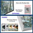 Shiny Blue Waves Glass Wall Art, Glass Printing Wall Art, Print photos on glass