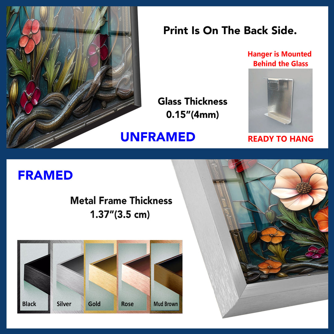 Flower Tempered Glass Wall Art - MyPhotoStation