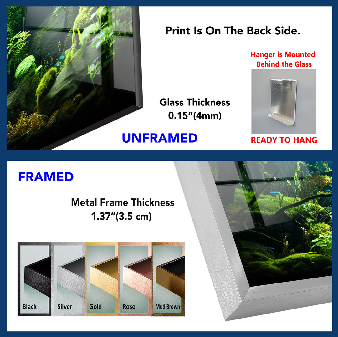 Underwater Forest Glass Wall Art