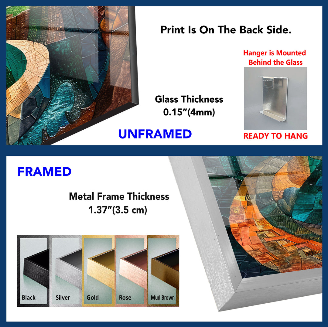 Stained Tempered Glass Wall Art - MyPhotoStation