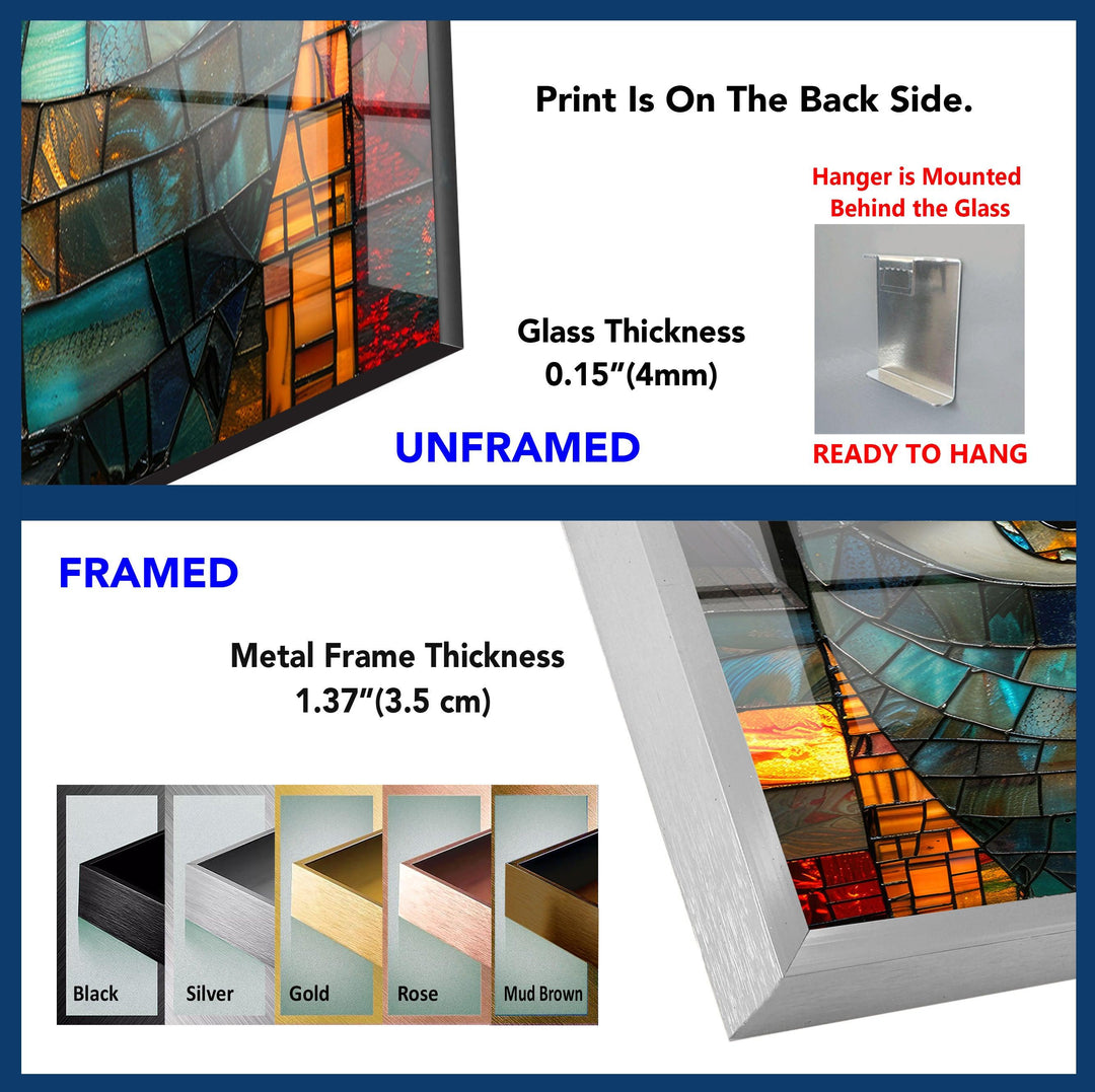 Stained Tempered Glass Wall Art - MyPhotoStation