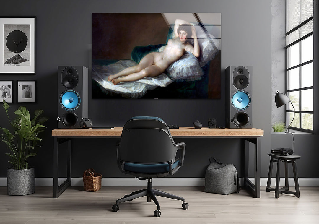 The Naked Maja or The Nude Maja Francisco Goya Glass Wall Art custom glass pictures, glass art prints
