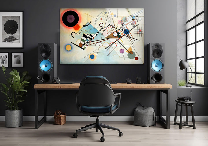 Composition VIII Wassily Kandinsky Glass Wall Art glass photo prints, glass picture prints
