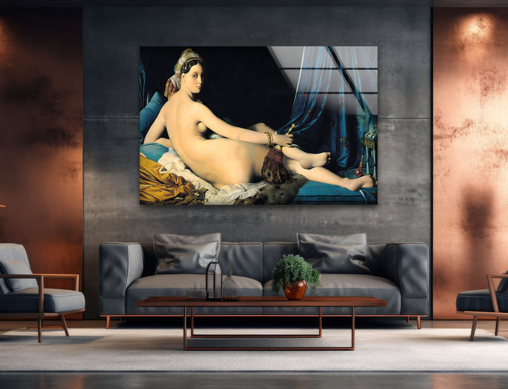 Grande Odalisque Jean Auguste Dominique Ingres Glass Wall Art Glass Printing Wall Art, Print photos on glass
