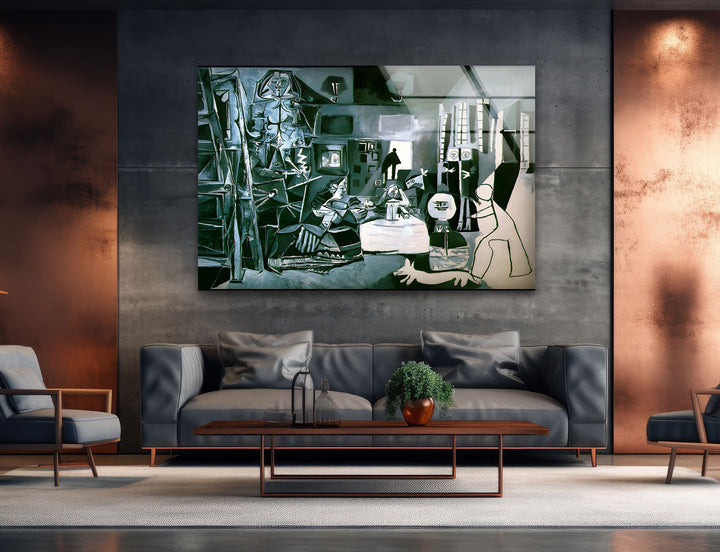 Las Meninas by Pablo Picasso Glass Wall Art