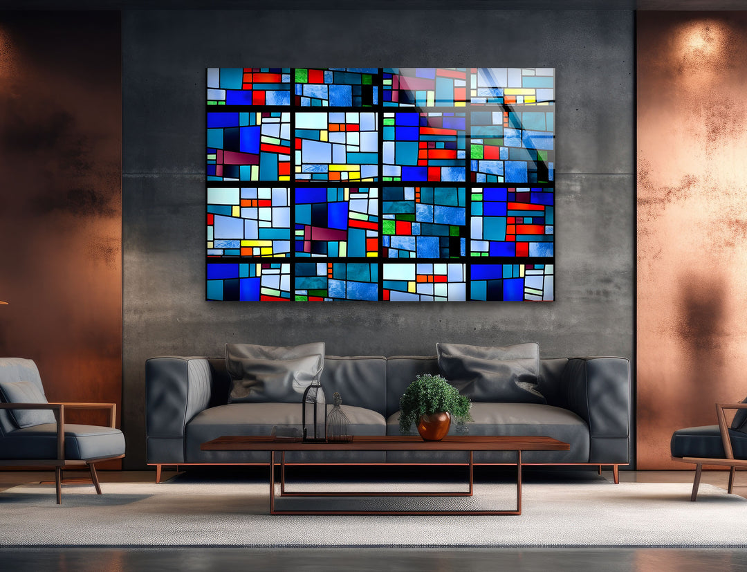 Stained Art of Pablo Picasso Glass Wall Art