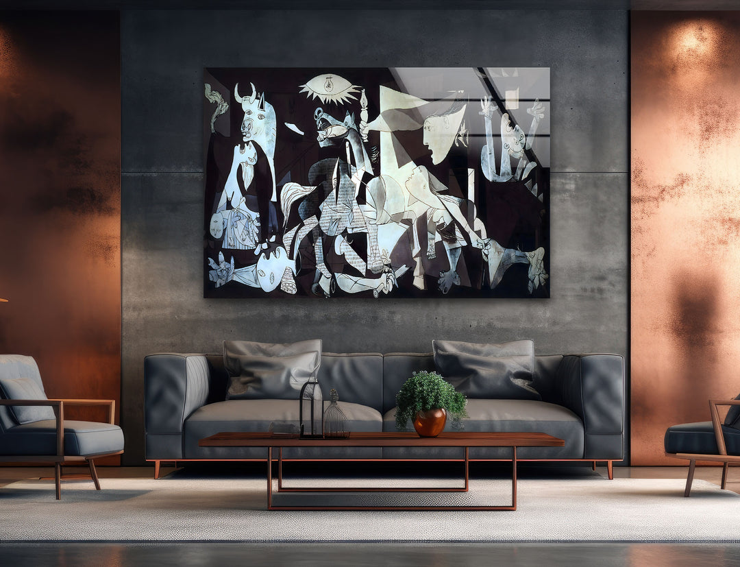 Guernica by Pablo Picasso Glass Wall Art