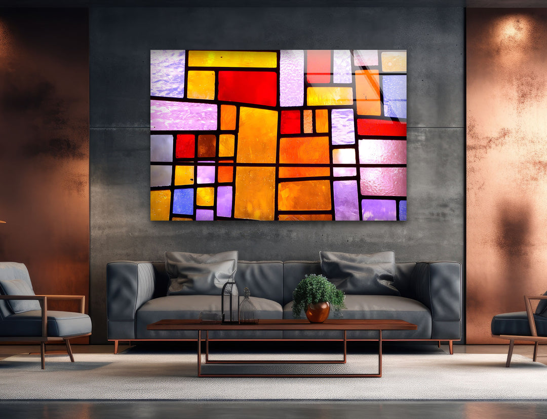 Pablo Picasso Stained Painting Glass Wall Art