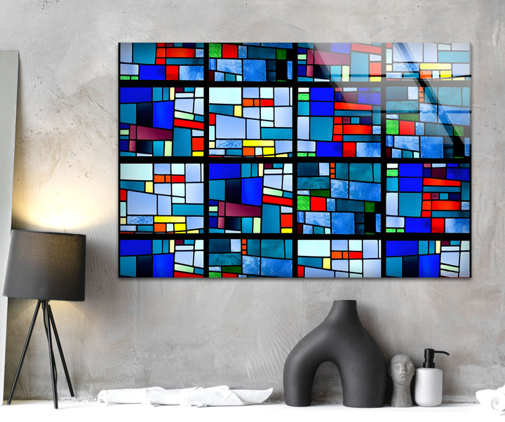 Stained Art of Pablo Picasso Glass Wall Art