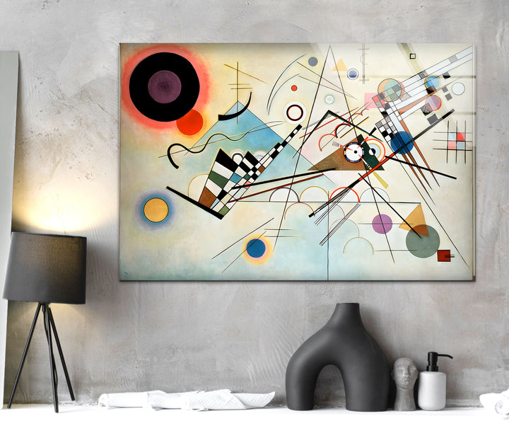 Composition VIII Wassily Kandinsky Glass Wall Art print on glass, glass printed photos
