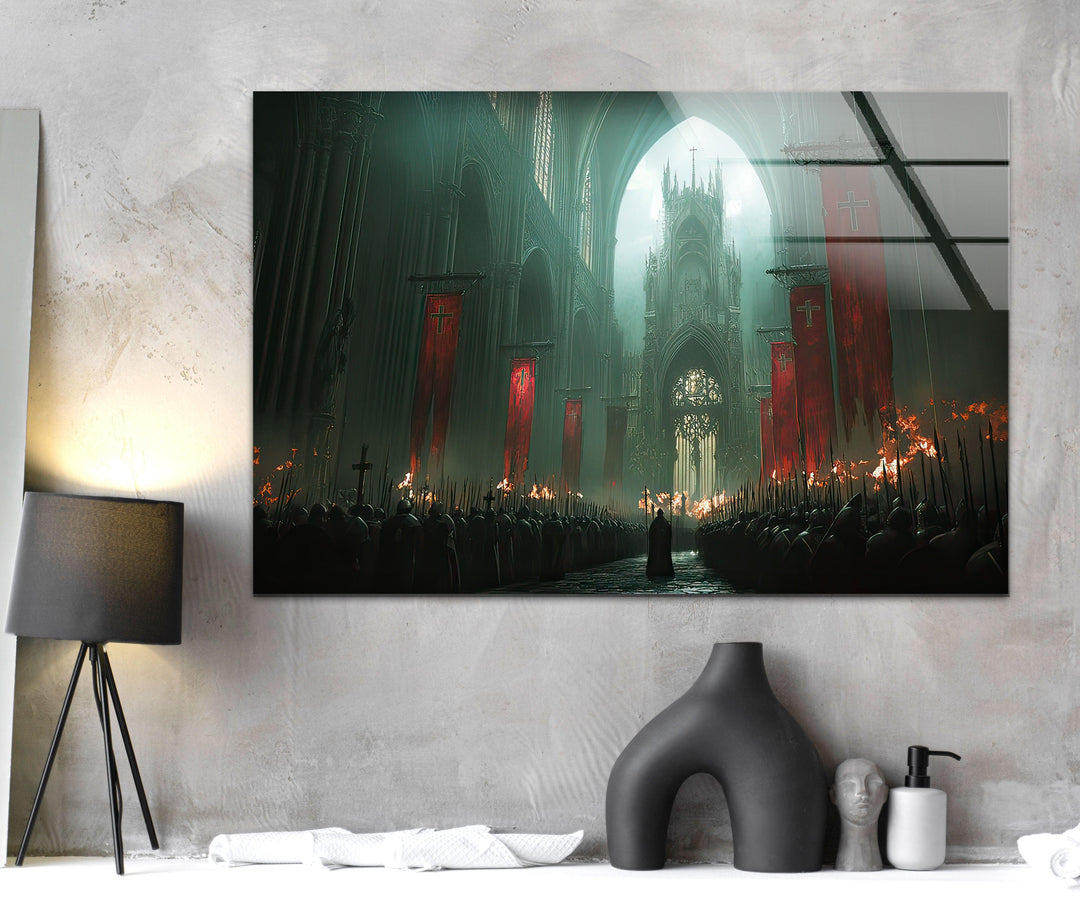 Cathedral Gothic Glass Wall Art custom glass photo prints, large glass prints
