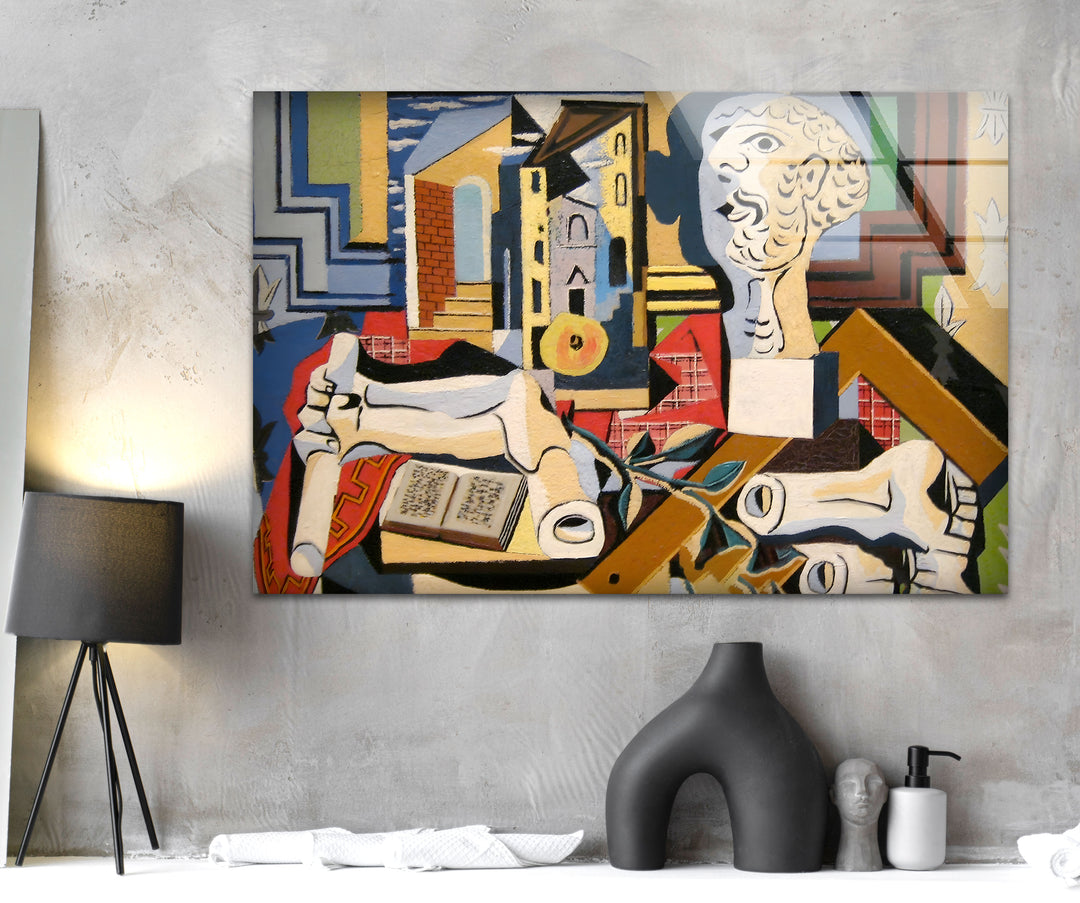 Pablo Picasso Studio with Plaster Glass Wall Art