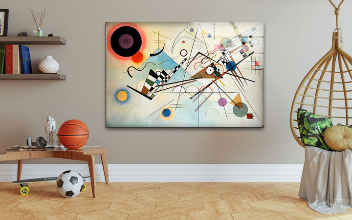 Composition VIII Wassily Kandinsky Glass Wall Art print picture on glass, Tempered Glass Wall Art
