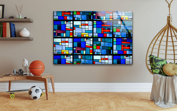 Stained Art of Pablo Picasso Glass Wall Art