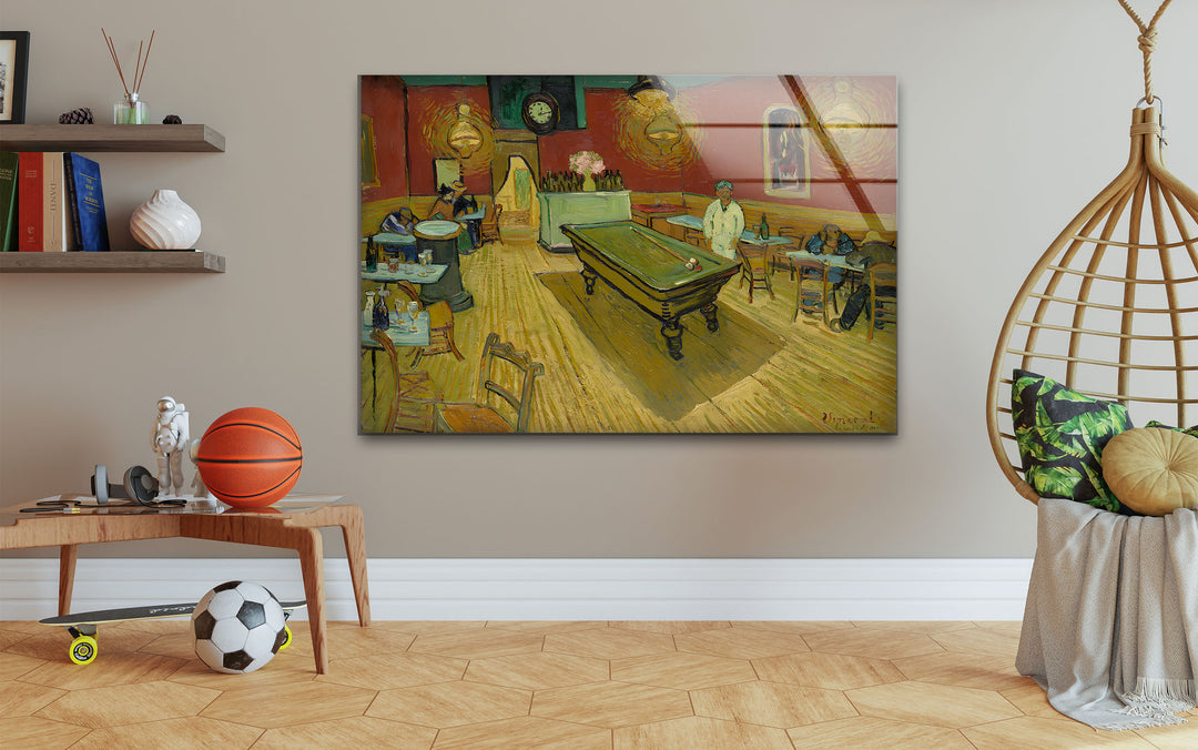 The Night Café Vincent van Gogh Glass Wall Art print picture on glass, Tempered Glass Wall Art
