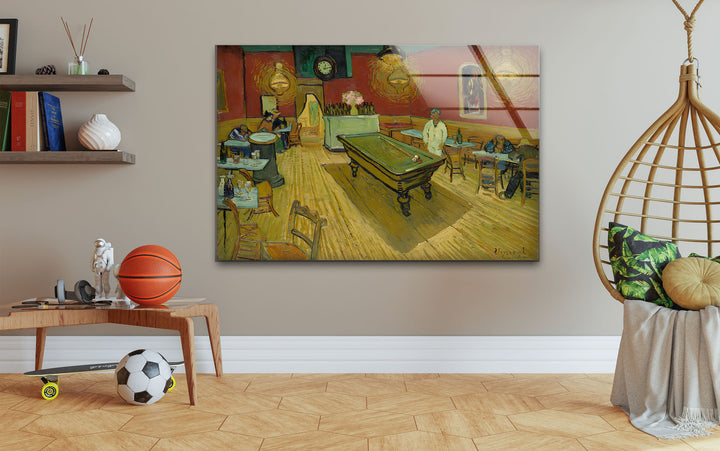 The Night Café Vincent van Gogh Glass Wall Art print picture on glass, Tempered Glass Wall Art
