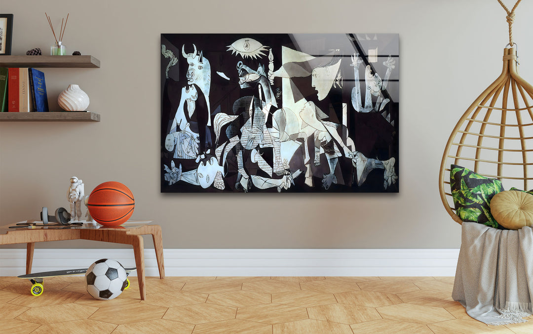 Guernica by Pablo Picasso Glass Wall Art