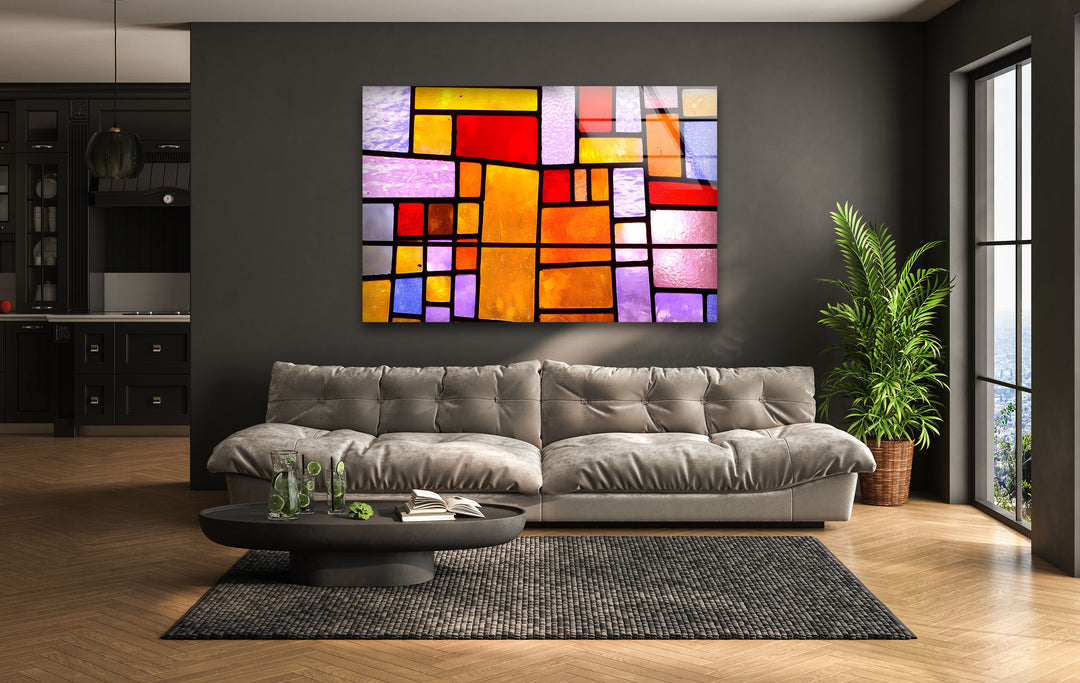 Pablo Picasso Stained Painting Glass Wall Art