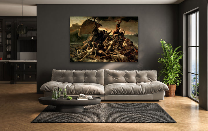 The Raft of the Medusa Théodore Géricault custom glass pictures, glass art prints
