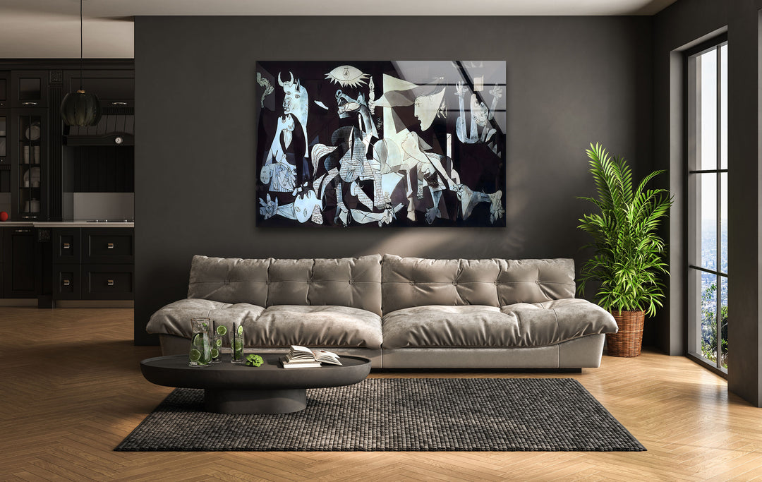 Guernica by Pablo Picasso Glass Wall Art