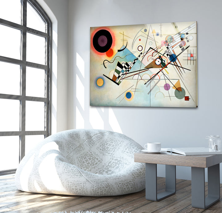 Composition VIII Wassily Kandinsky Glass Wall Art glass wall decor, glass wall art decor
