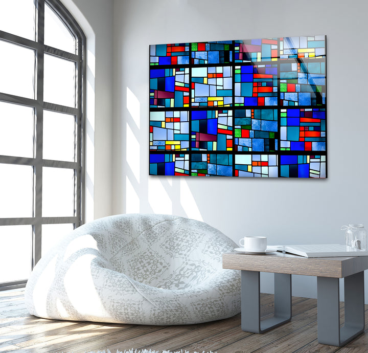 Stained Art of Pablo Picasso Glass Wall Art