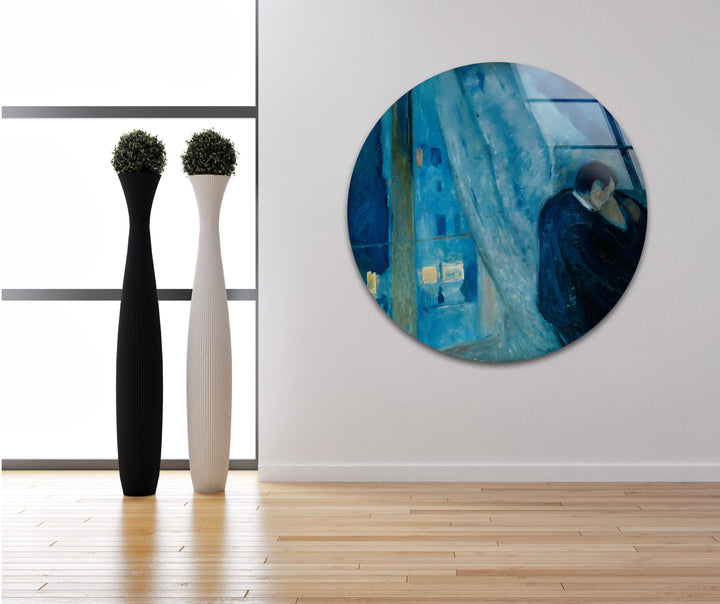 The Kiss Edvard Munch Glass Wall Art