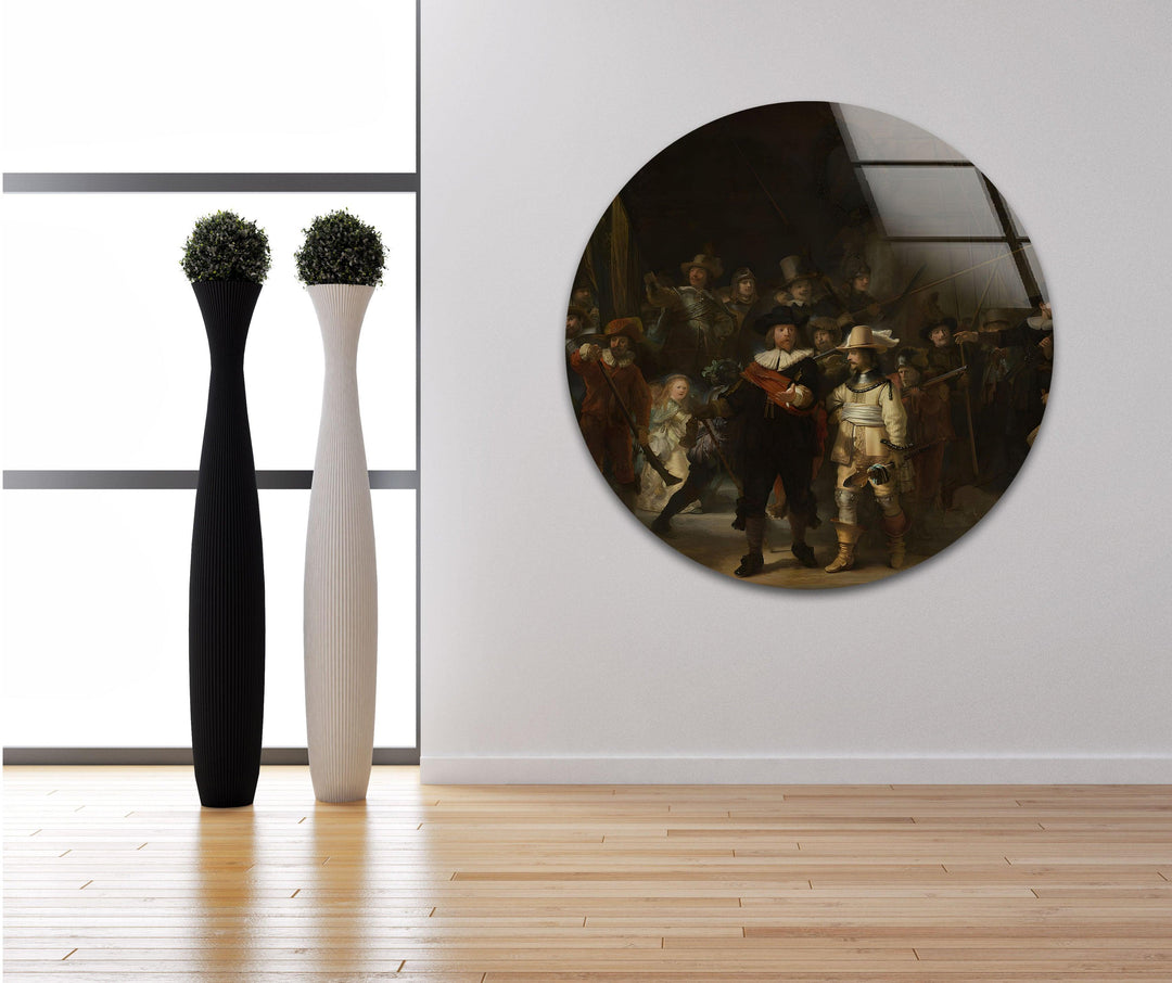 The Night Watch Rembrandt Glass Wall Art art glass wall art, glass wall art pictures
