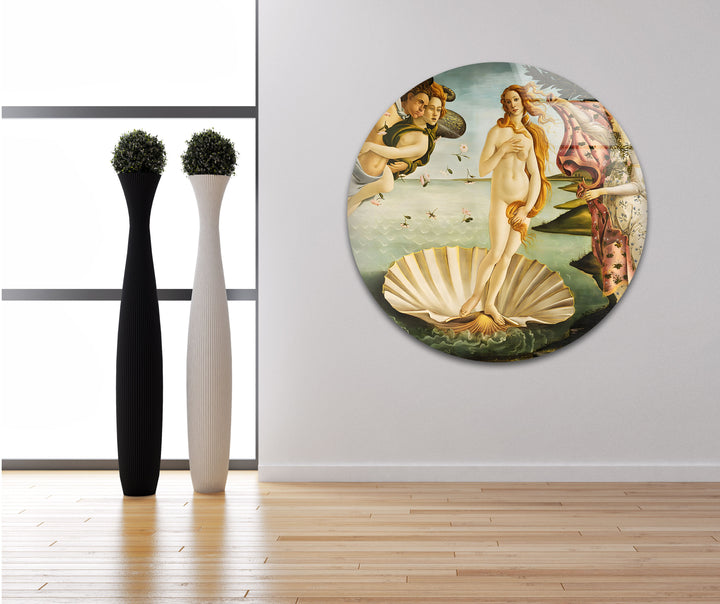 Birth of Venus Sandro Botticelli Glass Wall Art custom glass pictures, glass art prints
