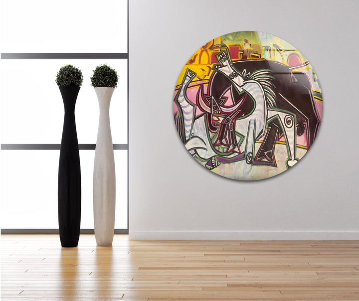 Bullfight Pablo Picasso Glass Wall Art