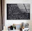 Kitchen Text Writing Tempered Glass Wall Art