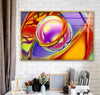 Colored Abstract Glass Wall Art