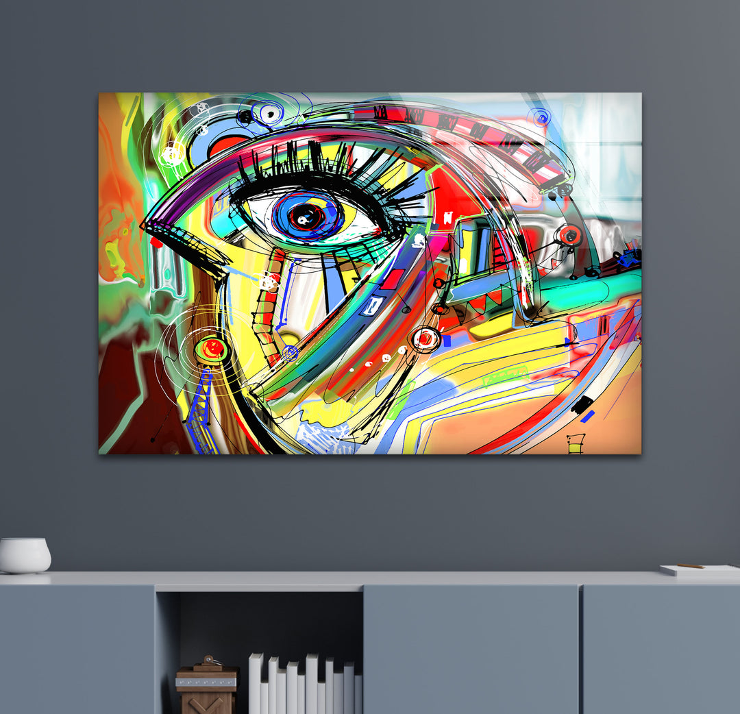 Pablo Picasso Glass Wall Decor | Glass Art Paintings