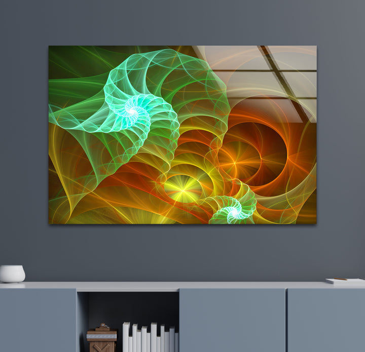 Decorative Colorful Abstract Glass Wall Art Glass Printing Wall Art, Print photos on glass
