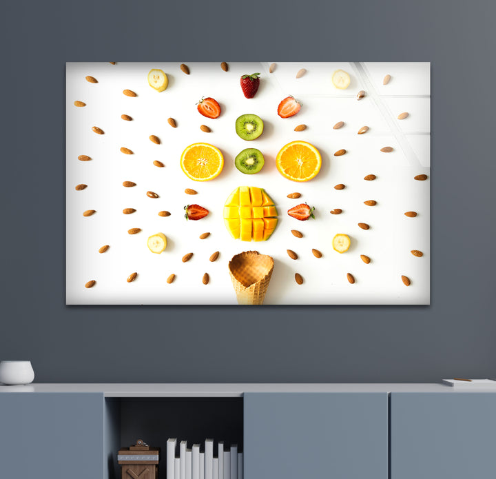 Colorful Fruits Glass Wall Art, Glass Printing Wall Art, Print photos on glass