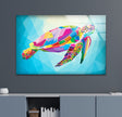Caretta Sea Turtle Animal Tempered Glass Wall Art - MyPhotoStation