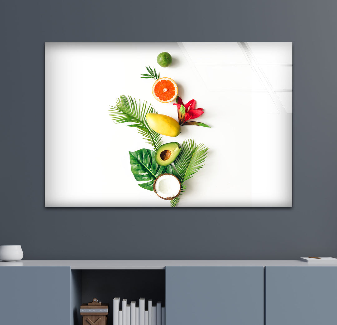 Fruits Kitchen Glass Wall Art, glass image printing, glass prints from photos