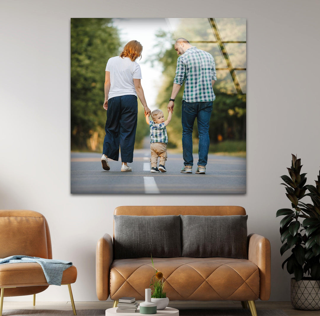 Square Print Photos On Glass