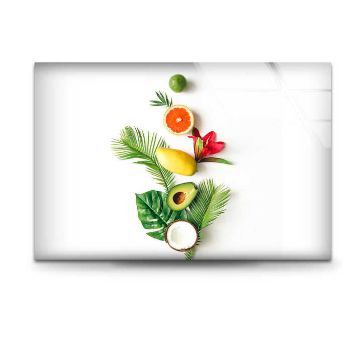 Fruits Kitchen Glass Wall Art, Glass Printing Wall Art, Print photos on glass