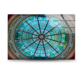 Blue Church Window Glass Wall Art glass pictures for Wall, glass prints wall art