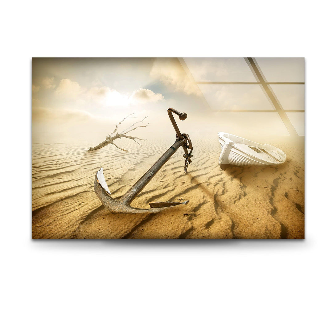 Sailboat Anchor Cool Art Prints & Glass Wall Artwork