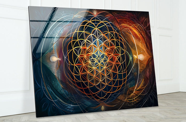 Colored Spirals Glass Wall Art glass image printing, glass prints from photos
