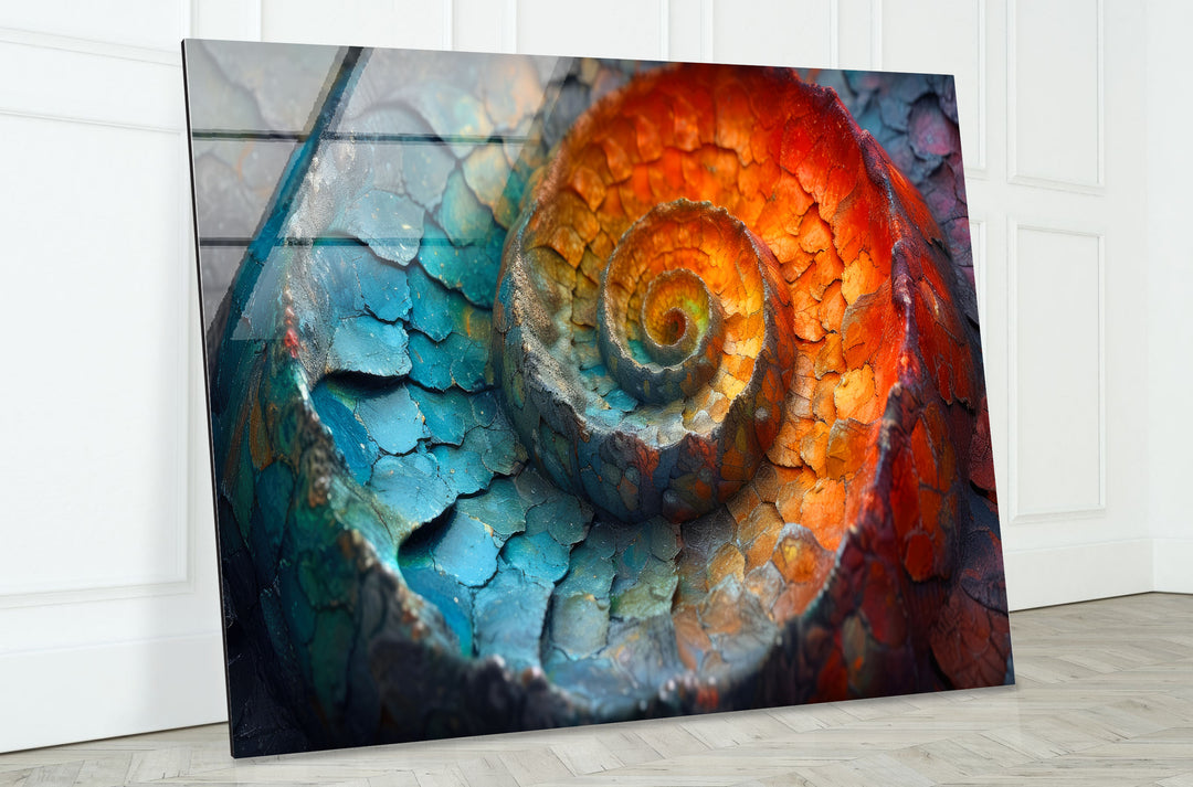 Abstract Smooth Fibonacci Glass Wall Art