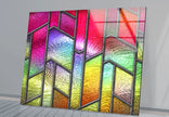 Colorful Stained Tempered Glass Wall Art