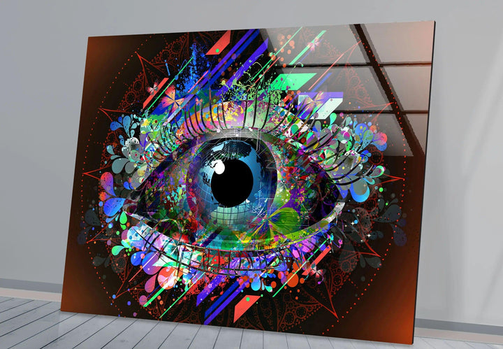 Colorful Abstract Eye Glass Wall Art