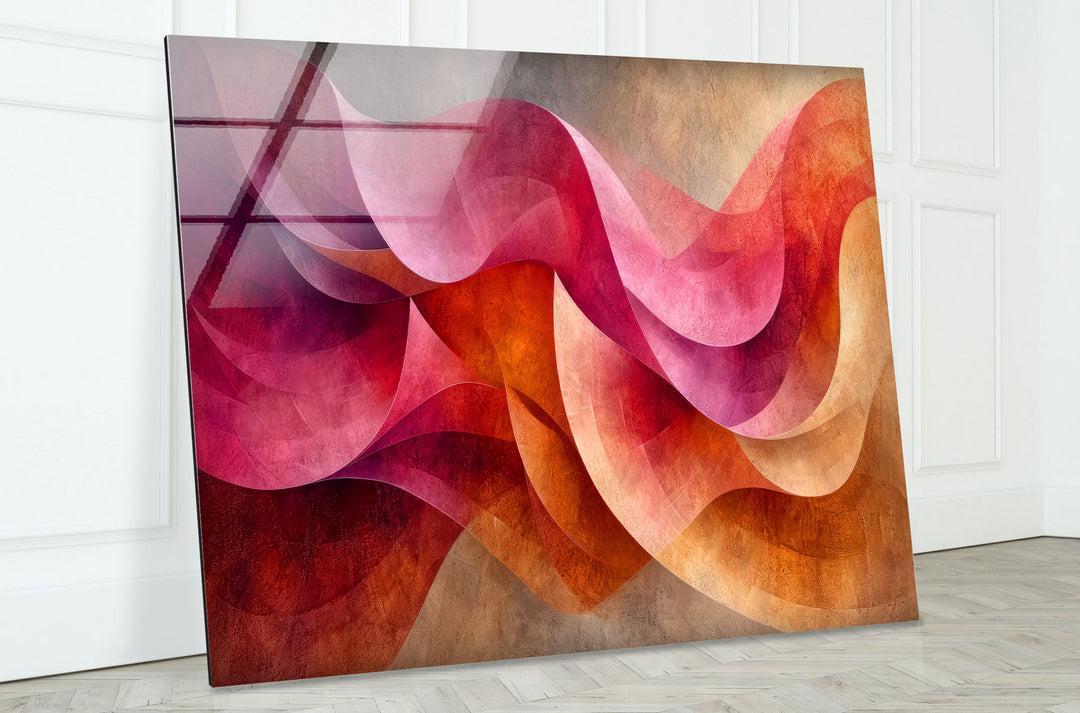 Infinite Abstract Horizons Glass Wall Art print picture on glass, Tempered Glass Wall Art