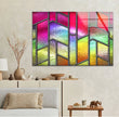 Colorful Stained Tempered Glass Wall Art
