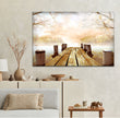 Dock Lake View Tempered Glass Wall Art