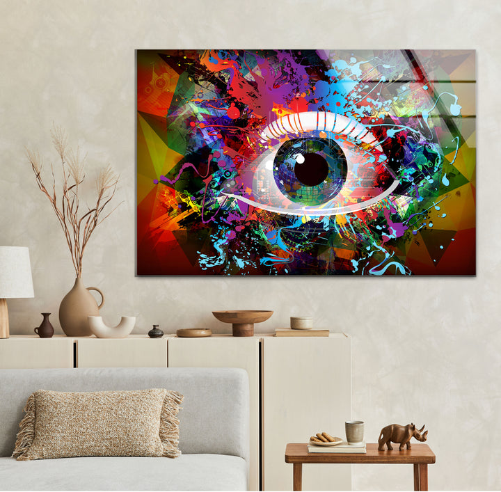 The Colorful Eye Abstract Cool Art Prints & Glass Photo Prints