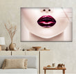 Red Lips Woman Cool Art Tempered Glass Wall Art